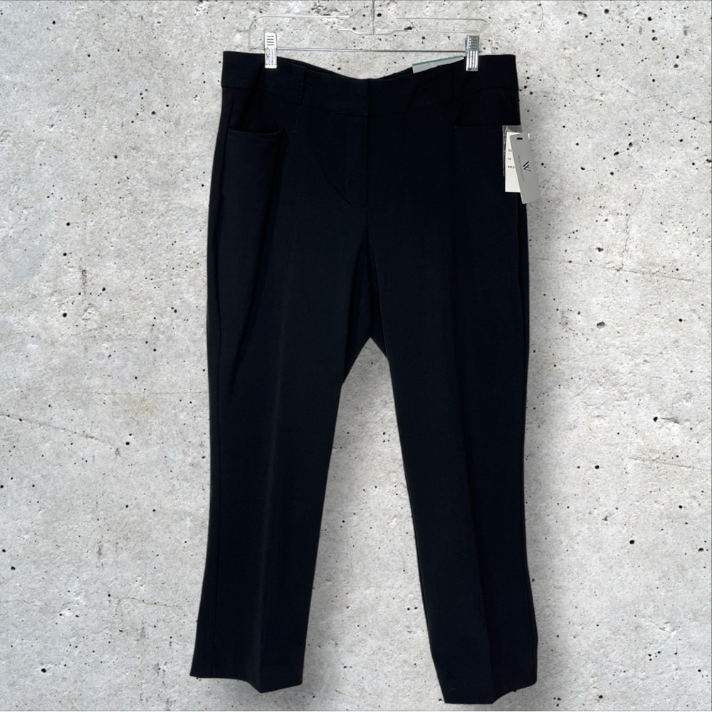 Worthington Curvy Fit Ankle Length Black Pockets Women's 14